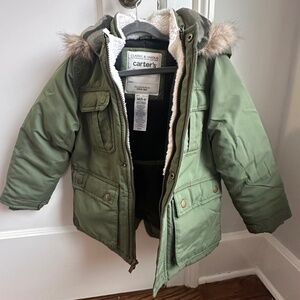 Unworn Carter's winter coat, size M (5-6)